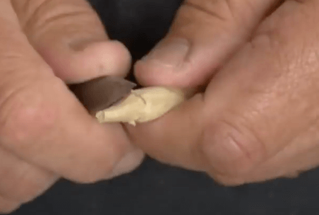 Shaping the tip of an arrow for an iron head